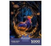 Puzzle pour Adolescents 1000 Pièces Phoenix in Forest Puzzle pour Adultes Jeu De Réflexion Décoration Murale Cadeau Anti-Stress 52x38cm/1000pcs