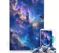Puzzle pour Adolescents 1000 pièces Piliers de la Création - Majesté Céleste Jouet éducatif améliore la mémoire avec Poster et fiche de Questions-réponses Assortis 38x26cm