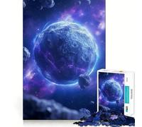 Puzzle pour Adolescents 1000 pièces Planète Bleue Espace Cosmos,Finitions Haut de Gamme,Jeu de Concentration,Divertissement pour Les Moments de détente,Cadeau Artistique de Noël (38x26cm)