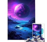 Puzzle pour Adolescents 1000 pièces Planète mystérieuse Violette Jeu Impossible pour Un Jeu éducatif et Stimulant Cadeau Amusant Convient aux Couples (Dimensions 38x52cm)
