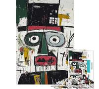 Puzzle pour Adolescents 1000 pièces Portrait Abstrait de Fermier Puzzle 1000 pièces Jouet Anti-Stress Cadeau d'anniversaire Cadeau de Voyage (50x75cm)