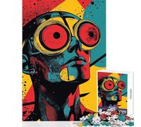 Puzzle pour Adolescents 1000 pièces Portrait Abstrait Pop Art Jeu Impossible Défi Difficile Jouet éducatif Difficile et Stimulant (38x52cm)