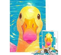 Puzzle pour Adolescents 1000 pièces Portrait de caneton Jeu Manuel éducatif et Stimulant pour développer l'analyse et la logique (Dimensions 38x26cm)