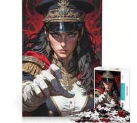 Puzzle pour Adolescents 1000 pièces Portrait d'officier Commandant, Jouet Anti-Stress, Jeu intellectuel décompressant, défi Unique 38x26cm