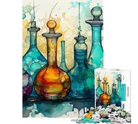 Puzzle pour Adolescents 1000 pièces Potions Magiques Jeu Manuel éducatif et Stimulant pour développer l'analyse et la logique (Dimensions 38x52cm)