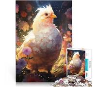 Puzzle pour Adolescents 1000 pièces Poulet Galactique Compétition de Vitesse Manuelle Cadeau d'anniversaire, Cadeaux, décoration Murale 38x26cm