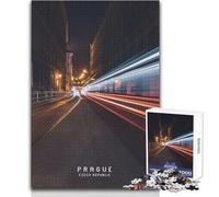 Puzzle pour Adolescents 1000 pièces Prague Jeu éducatif Familial Améliore la mémoire Cadeau de Noël Secret Dimensions 38x52cm