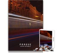Puzzle pour Adolescents 1000 pièces Prague Jeu éducatif Familial Améliore la mémoire Cadeau de Noël Secret Dimensions 38x26cm