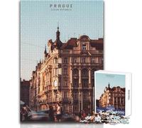 Puzzle pour Adolescents 1000 pièces Prague Jeu éducatif Familial Améliore la mémoire Cadeau de Noël Secret Dimensions 38x26cm