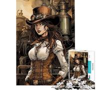 Puzzle pour Adolescents 1000 pièces Puzzle Steampunk Fille Jeu de réflexion Course de Vitesse pour Aider à Faire Travailler Le Cerveau (Dimensions 50x75cm)