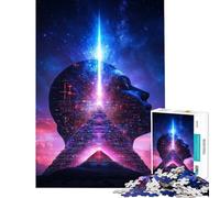 Puzzle pour Adolescents 1000 pièces Pyramide de l'esprit numérique Jeu Pratique d'analyse et de logique Cadeau pour Amis et Famille (Dimensions 38x26cm)
