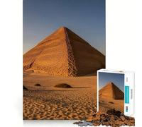 Puzzle pour adolescents, 1000 pièces, pyramide pliante, dans le désert égyptien, pièces coupées, jeu intelligent, cadeau pour les loisirs, motif de Noël (50 x 75 cm)