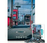 Puzzle pour Adolescents 1000 pièces Quartier Harajuku de Tokyo Bords impeccables Jeu de réflexion Amusant Cadeau Ambiance chaleureuse Décoration Murale de Noël (38x52cm)
