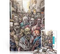 Puzzle pour Adolescents 1000 pièces Regard de Mort-Vivant Jeu Familial Anti-Stress Défi Difficile Jeu de défi Unique 52x38cm