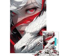 Puzzle pour Adolescents 1000 pièces Reine des Dragons pour Anniversaire Noël Jouet de mémoire Décoration Murale Convient aux Personnes de 14 Ans et Plus 38x26cm