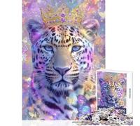 Puzzle pour Adolescents 1000 pièces Reine Léopard Jeu éducatif Une œuvre d'art Jouet Décoration Murale Décompression intellectuelle (38X52CM)