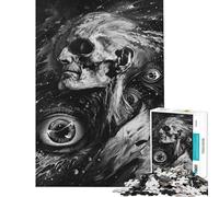 Puzzle pour Adolescents 1000 pièces Repos éternel Dark Fantasy Casse-tête pour Adolescents Jeu de réflexion Cadeau pour Femmes Difficile et Stimulant (Dimensions 38x52cm)