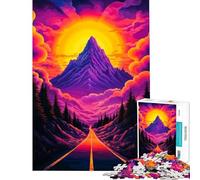 Puzzle pour Adolescents 1000 pièces Rétro La Route Aide Le Cerveau à Faire Travailler Ses méninges et à soulager Le Stress Jeu de réflexion pour Les 14 Ans et Plus (38x26cm)