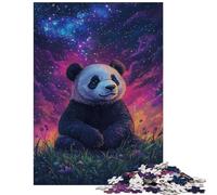 Puzzle pour Adolescents 1000 pièces Rêve de Panda étoilé Puzzle pour Adolescents Modèle à Assembler Chaque pièce est Unique Cadeau d'anniversaire Unique (38x26cm/1000pcs)