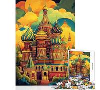 Puzzle pour Adolescents 1000 pièces Rêves du Kremlin éclatants Jeu éducatif d'analyse et de logique Décoration intérieure Jouet Cadeau Unique pour Anniversaire et Noël (50x75cm)