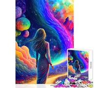 Puzzle pour Adolescents 1000 pièces Rêveur Astral Arc-en-Ciel Jeu Manuel Une œuvre d'art Jouet éducatif Cadeaux de Noël et d'anniversaire (38x26cm)