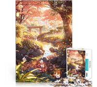 Puzzle pour Adolescents 1000 pièces Rives printanières Jouets de Jeu pour Cadeau Familial Améliorer la mémoire 52x38cm