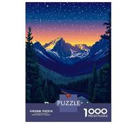 Puzzle pour Adolescents 1000 Pièces Rocky Mountain National Park Puzzles pour Adultes Assemblage De Motifs Activités Amusantes À La Maison Jeu Stimulant Jouets 70x50cm/1000pcs