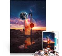 Puzzle pour Adolescents 1000 pièces Royaumes du Portail Jouets de Jeu pour Cadeau Familial Cadeaux pour Les Amis et la Famille 38x26cm