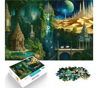 Puzzle pour Adolescents 1000 pièces Royaumes fantastiques enchantés Jeu de Casse-tête Offrir en Cadeau à Toute la Famille 50x70cm