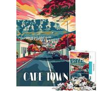Puzzle pour Adolescents 1000 pièces Rues animées du Cap Un défi à relever pour créer Une œuvre d'art Jouet éducatif Convient aux Personnes de 14 Ans et Plus (38x52cm)