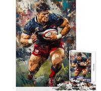 Puzzle pour Adolescents 1000 pièces Rugby Rush Power and Passion Puzzle Jeu de Puzzle Familial Motif à Assembler Offre spéciale comme Cadeau pour Toute la Famille (Taille 50x75cm)