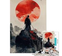 Puzzle pour Adolescents 1000 pièces Samurai Serenity Jeu Familial addictif pour cultiver la Patience Une œuvre d'art (Dimensions 38x26cm)