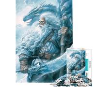 Puzzle pour Adolescents 1000 pièces Seigneur Dragon Blanc Puzzle pour Adultes Jeu Manuel Défi Difficile Activités Amusantes à la Maison (Dimensions 38x52cm)