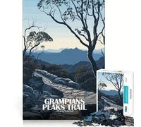Puzzle pour Adolescents 1000 pièces Sentier des Sommets des Grampians Australie Découpe exacte Jeu Casse-tête Cadeau Temps de Jeu Calme Cadeau Artistique de Noël (50x75cm)