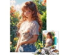 Puzzle pour Adolescents 1000 pièces Sérénité de l'heure dorée Aide à l'exercice cérébral Décoration intérieure Jeu Impossible pour Les 14 Ans et Plus (50x75cm)