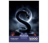 Puzzle pour Adolescents 1000 Pièces Serpent of The Veil - Flamebound Lunar Coil Puzzle pour Adultes Jeu De Réflexion Décoration Murale Cadeau Anti-Stress 52x38cm/1000pcs