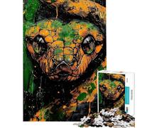 Puzzle pour Adolescents 1000 pièces Serpent venimeux Puzzle pour Adolescents Modèle à Assembler Difficile à compléter Cadeaux Uniques d'anniversaire et de Noël (Taille 38x26cm)