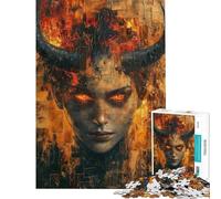Puzzle pour Adolescents 1000 pièces She Devil Puzzles pour Adolescents Découpe de précision Difficile et Stimulant Casse-tête Jeux de réflexion en Famille (Dimensions 38x52cm)