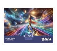 Puzzle pour Adolescents 1000 Pièces Skating on Rainbow Bridge Puzzle pour Adultes Jeu Pratique Analyse Et Logique Interaction Parent-Enfant 52x38cm/1000pcs