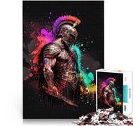 Puzzle pour Adolescents 1000 pièces Soldat Spartiate Jeu Familial Anti-Stress Défi Difficile De Superbes Cadeaux et Jouets 75x50cm