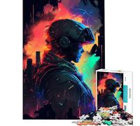 Puzzle pour Adolescents 1000 pièces Soldats de Couleurs pour Jeu éducatif Jouet Stimulant Jeux familiaux défi Difficile Excellent Cadeau pour Les Jeux (Dimensions 50x75cm)