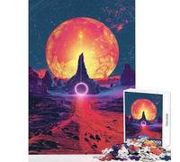 Puzzle pour Adolescents 1000 pièces Soleil Venu d'ailleurs Jeu éducatif d'analyse et de logique Décoration intérieure Jouet Cadeau Unique pour Anniversaire et Noël (50x75cm)