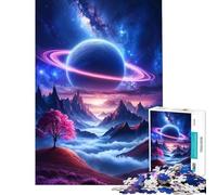 Puzzle pour Adolescents 1000 pièces Solitude céleste Activités Amusantes à la Maison pour Toute la Famille Jeux familiaux pour Les 14 Ans et Plus (38x26cm)