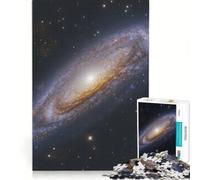 Puzzle pour Adolescents 1000 pièces Spirale Galaxie Espace Profond Jeu Manuel Idéal pour Passer Le Temps Pendant Les Vacances avec Poster et fiche de Questions Assortis 38x26cm