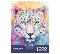 Puzzle pour Adolescents 1000 Pièces SpiritAnimal Snow Leopard Puzzle Adulte, Jouet, Décoration Murale, Améliore La Mémoire, Cadeaux De Noël Et d'anniversaire 38x26cm/1000pcs