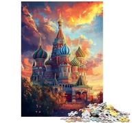 Puzzle pour Adolescents 1000 pièces Splendeur de Saint Basile Puzzle pour Adolescents Assemblage de Motifs Chaque pièce est Unique Cadeau d'anniversaire ou Autre Cadeau Unique (38x26cm/1000 pièces)