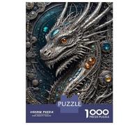 Puzzle pour Adolescents 1000 Pièces Steampunk Galactic Dragon Puzzle Adulte Jeux Relaxants Améliorent La Mémoire Jeu Stimulant Cadeaux 70x50cm/1000pcs