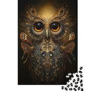 Puzzle pour Adolescents 1000 Pièces Steampunk Owl Art Print Puzzles pour Adolescents Jeux Relaxants Cadeaux pour Femmes pour Anniversaire, Noël 38x26cm/1000pcs