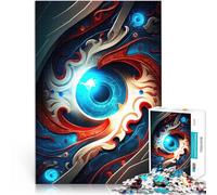 Puzzle pour Adolescents 1000 pièces Style Œil de la tempête 2 Séjour Anti-Stress pour Tuer Le Temps Super Cadeau 52x38cm