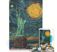 Puzzle pour Adolescents 1000 pièces Style Liberty Edvard Munch Jeux éducatifs améliore la mémoire Cadeau d'anniversaire 38x26cm